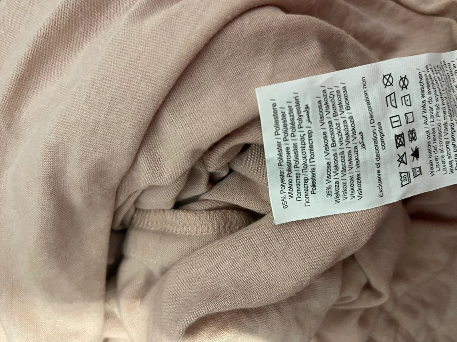 Hermoso vestido con tirantes rosa talla M 65% poliéster y 35% viscosa – photo 5
